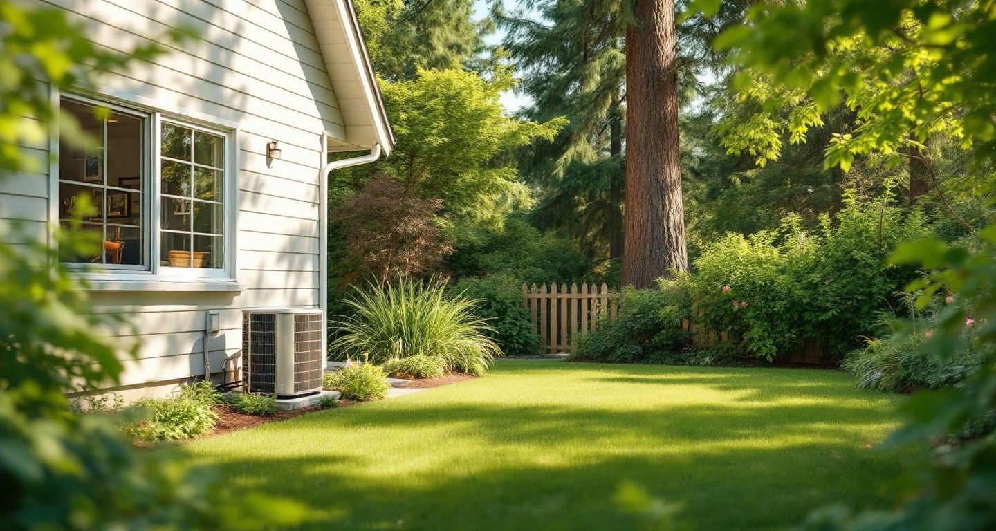 Pacific Northwest home in summer